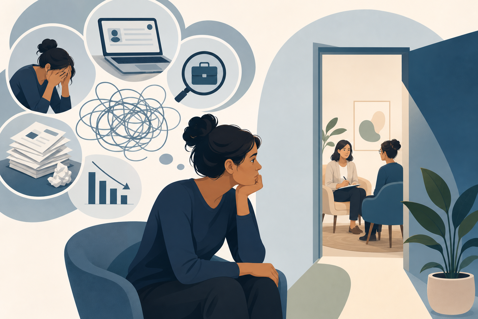 When to See a Therapist for Job Search Stress